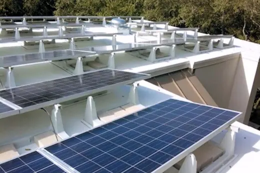 A completed commercial solar installation by Advanced Solar, photo 11