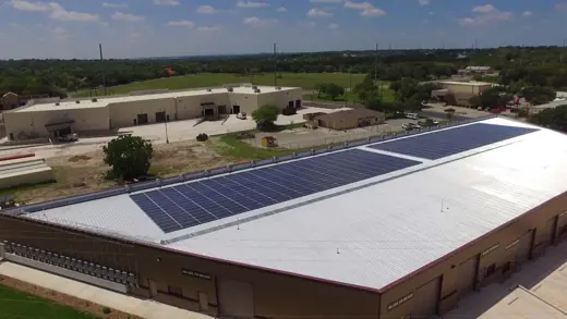 A completed commercial solar installation by Advanced Solar, photo 19