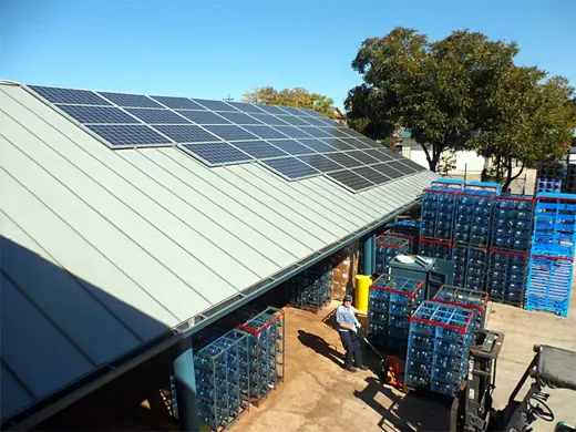 A completed commercial solar installation by Advanced Solar, photo 7