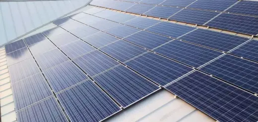 A completed ground-mount solar installation by Advanced Solar, photo 5